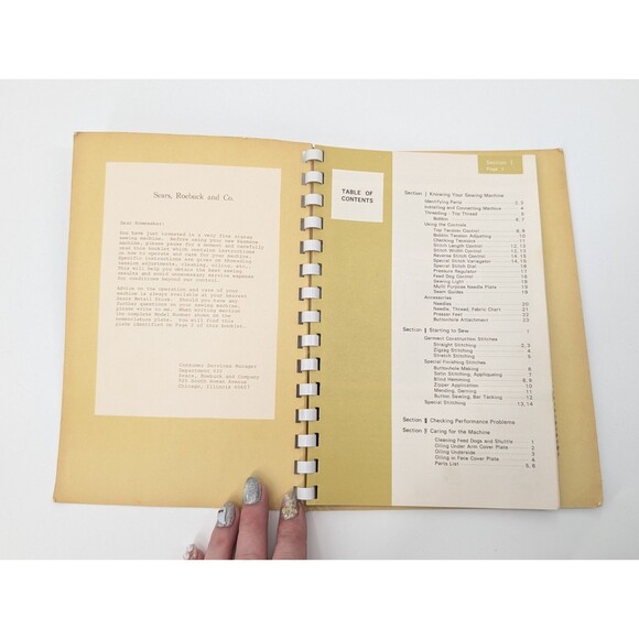 Sears Roebuck & Co. Model 1410 Zig Zag Sewing Machine Instructions and Parts - Picture 5 of 11